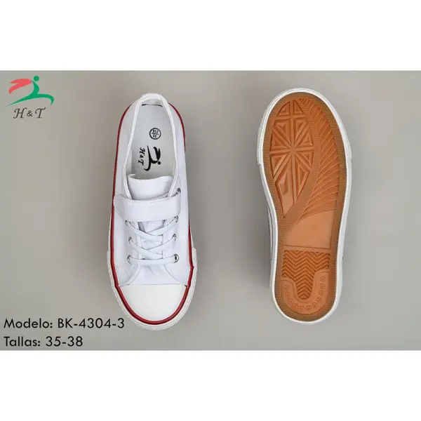 Zapatillas Lona Velcro y Cordones/BK-4304 - Image 13