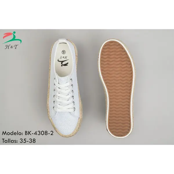 Zapatillas Lona Plataforma Yute/BK-4308 - Image 9