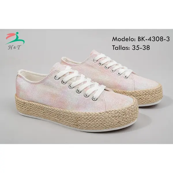 Zapatillas Lona Plataforma Yute/BK-4308 - Image 10