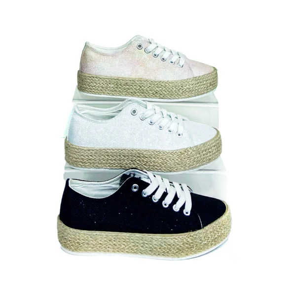 Zapatillas Lona Plataforma Yute/BK-4308 - Image 7