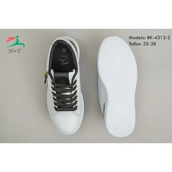 Zapatillas con Plataforma y Detalles Metálicos/BK-4313 - Image 7