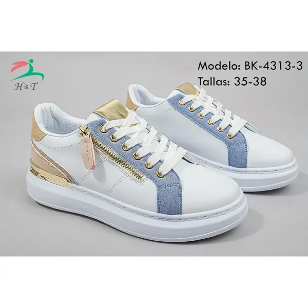 Zapatillas con Plataforma y Detalles Metálicos/BK-4313 - Image 8