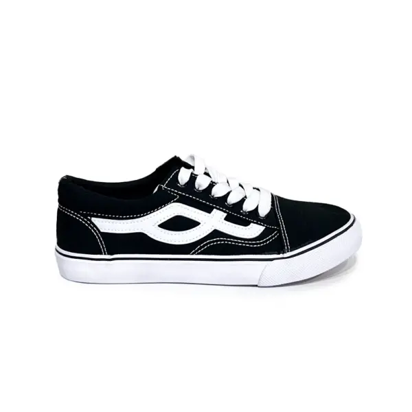 Zapatillas Lona Clásicas con Diseño Minimalista/BK-4701 - Image 6
