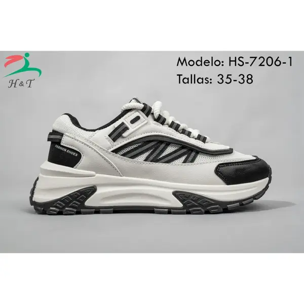 Zapatillas Deportivas con Suela Antideslizante y Plataforma/HS-7206 - Image 5