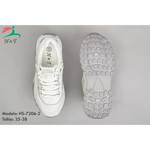 Zapatillas Deportivas con Suela Antideslizante y Plataforma/HS-7206 - Image 6