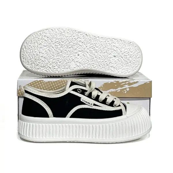 Zapatillas Lona Plataforma Estilo Retro/HS-7207