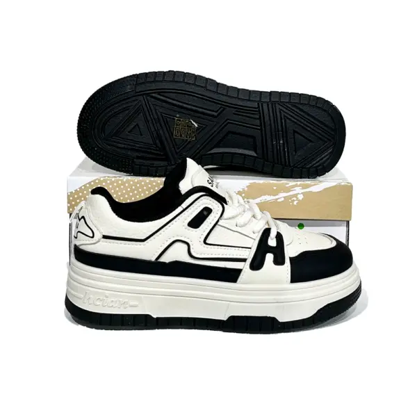 Zapatillas Lona Plataforma Estilo Retro/HS-7219 - Image 3