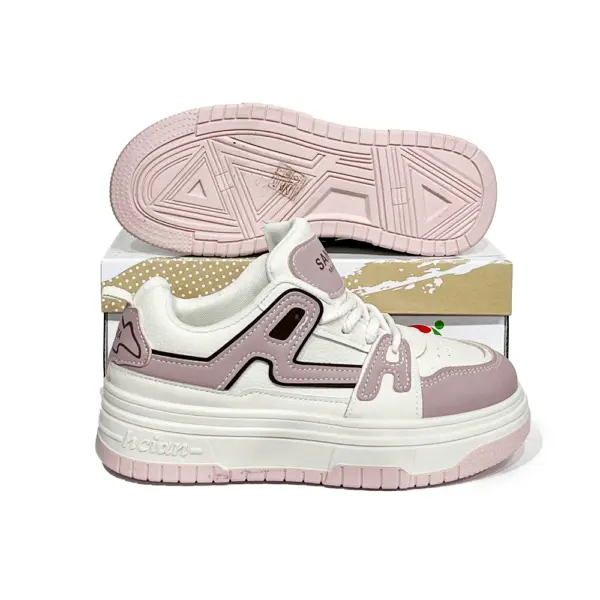 Zapatillas Lona Plataforma Estilo Retro/HS-7219