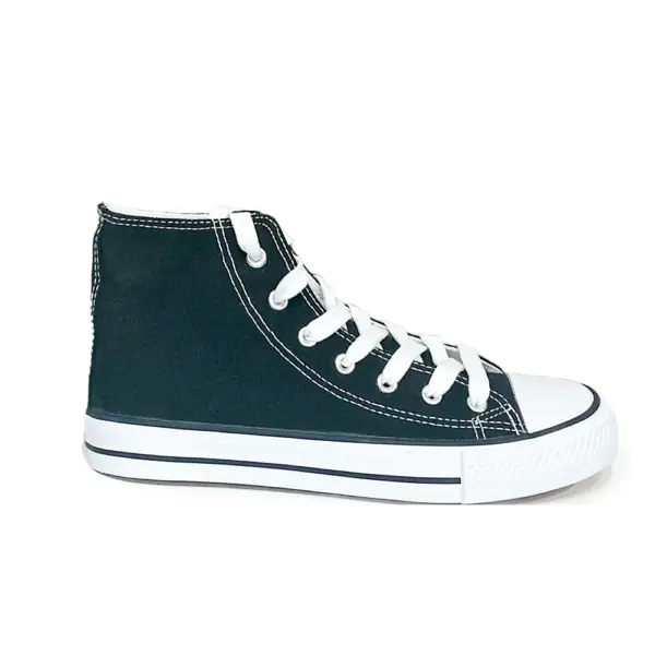 Zapatillas Lona Rosas Corte Medio/HS-7351 - Image 6