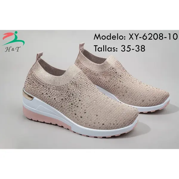 Zapatillas Tejidas con Brillos/XY-6208 - Image 6
