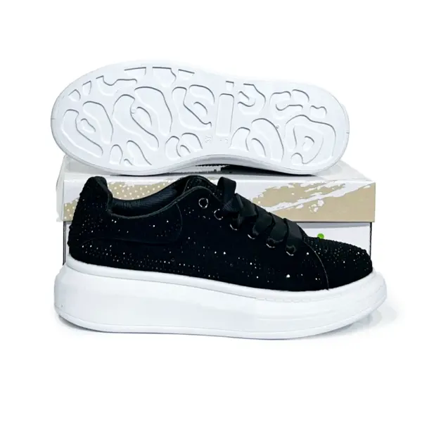 Zapatillas Plataforma Apliques Brillantes/XY-6214