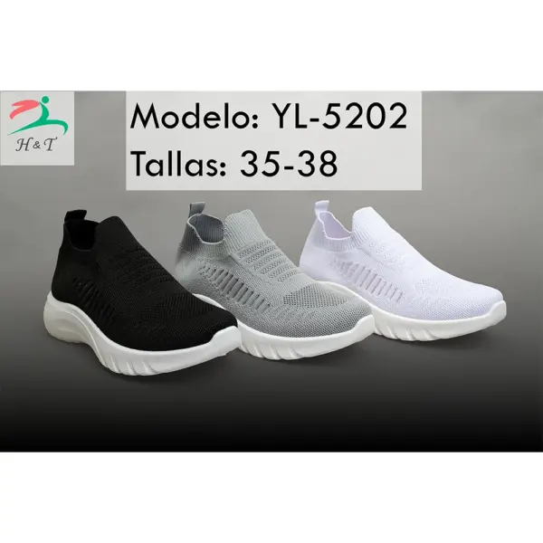 Zapatillas Tejidas con Plataforma/YL-5202 - Image 4