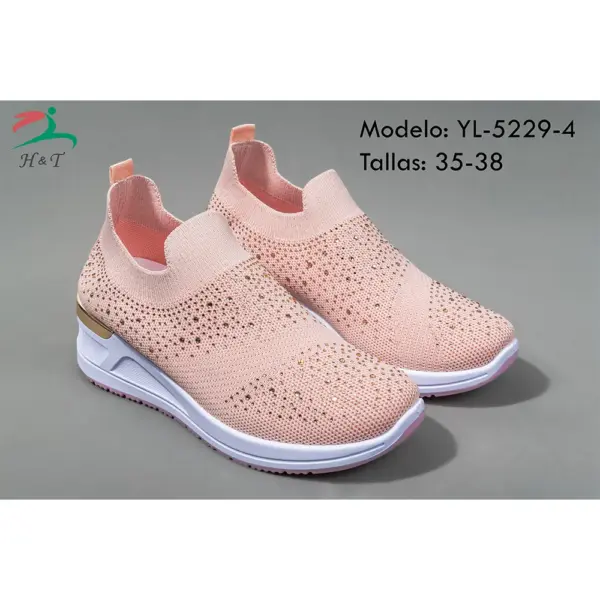 Tenis Cómodos Diseño Tejido Suela Antideslizante/YL-5229 - Image 10