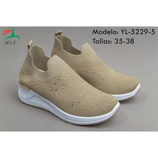 Tenis Cómodos Diseño Tejido Suela Antideslizante/YL-5229 - Image 11