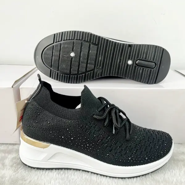 Tenis Tejidos Detalles Brillantes Suela Antideslizante/YL-5230