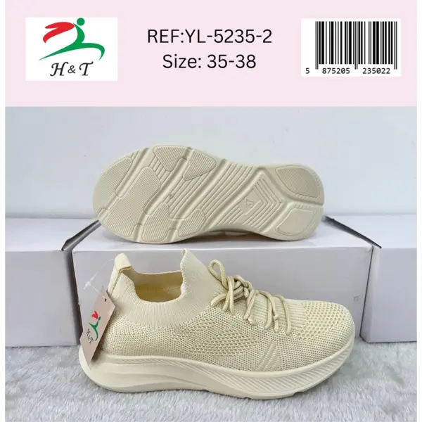 Tenis Deportivos Tejidos Cordones Antideslizante/YL-5235 - Image 5