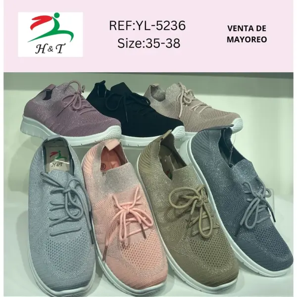 Tenis Tejidos Cordones Antideslizante/YL-5236 - Image 8