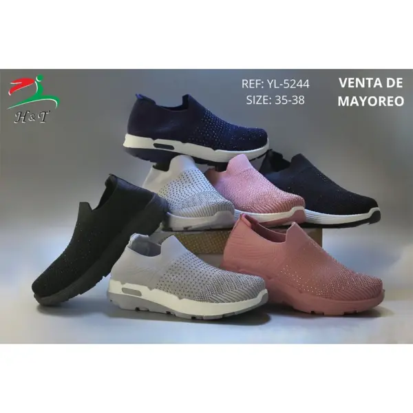 Tenis Deportivos Tejido Transpirable Diseño Suela Amortiguada/YL-5244 - Image 10