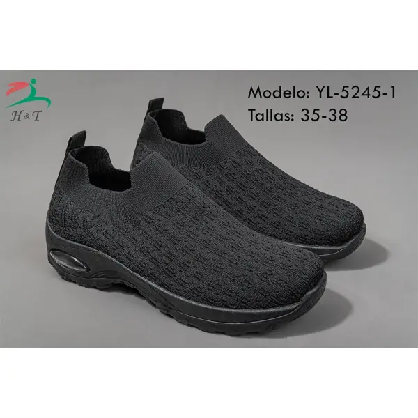 Zapatos Deportivos Punto Tejido Suela Amortiguación/YL-5245 - Image 10