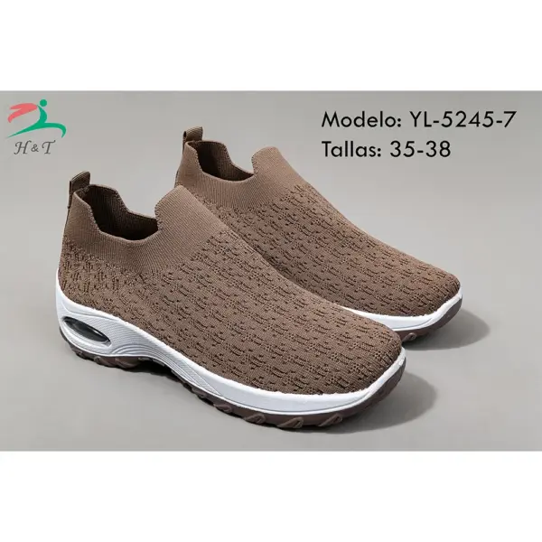 Zapatos Deportivos Punto Tejido Suela Amortiguación/YL-5245 - Image 16