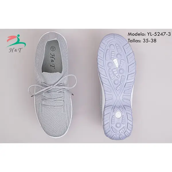 Zapatos Cordones Tejido Transpirable/YL-5247 - Image 10