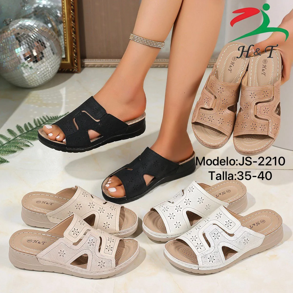 Sandalias Guarache Diseño Correa Comodo Mujer/JS-2210 - Image 2