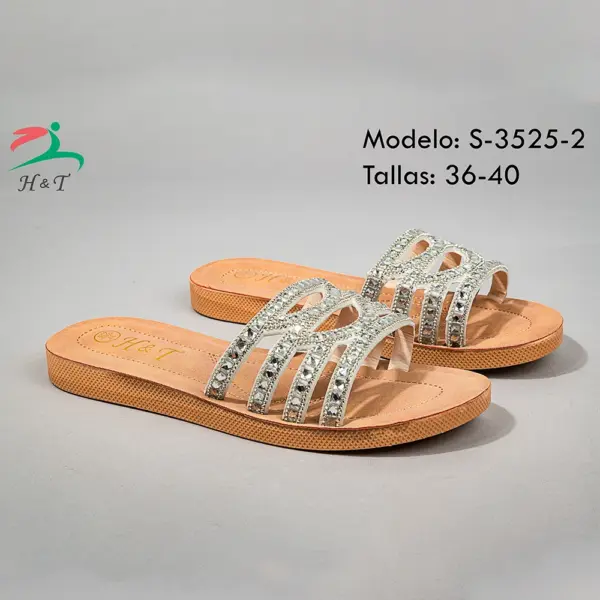 Sandalias Decoradas con Strass - Mujer/Q3525