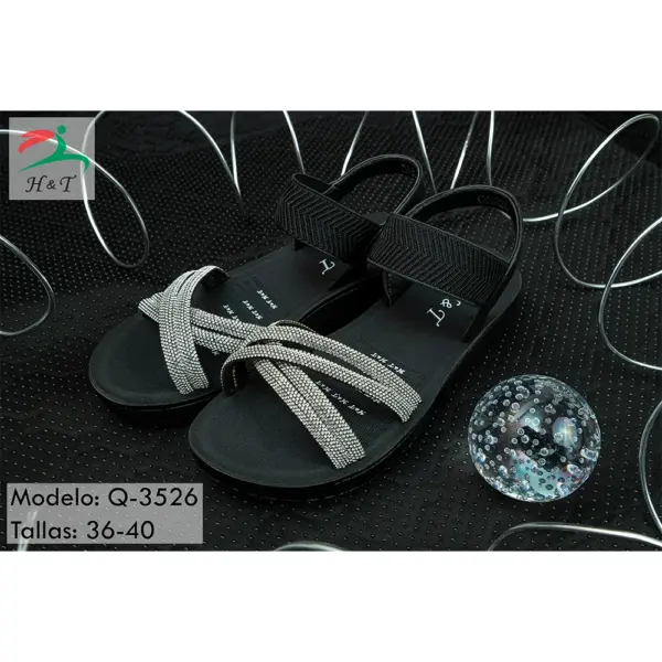 Sandalias con Strass y Plataforma - Mujer/Q-3526-1 - Image 2