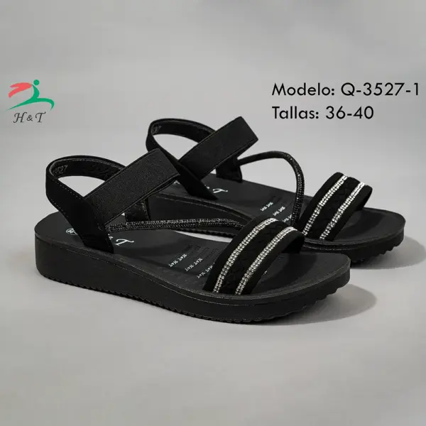 Sandalias con Strass y Plataforma - Mujer/Q-3527-1