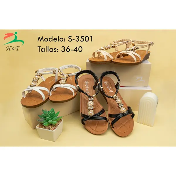 Sandalias Elegantes con Detalles - Mujer/S-3501 - Image 4
