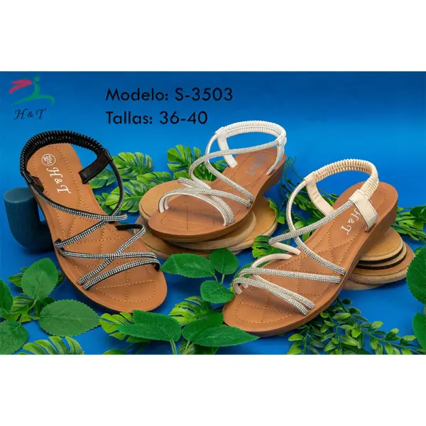 Sandalias con Strass y Plataforma - Mujer/S-3503 - Image 4