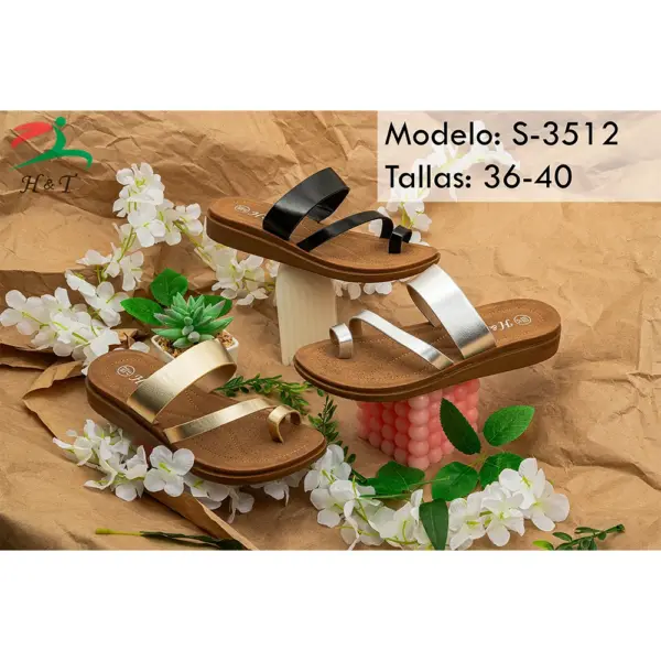 Sandalias Metálicas con Plataforma - Mujer/S-3512 - Image 4