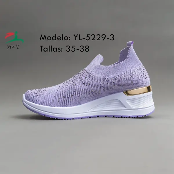 Tenis de Plataforma Tejidos - Mujer/YL-5229 - Image 4