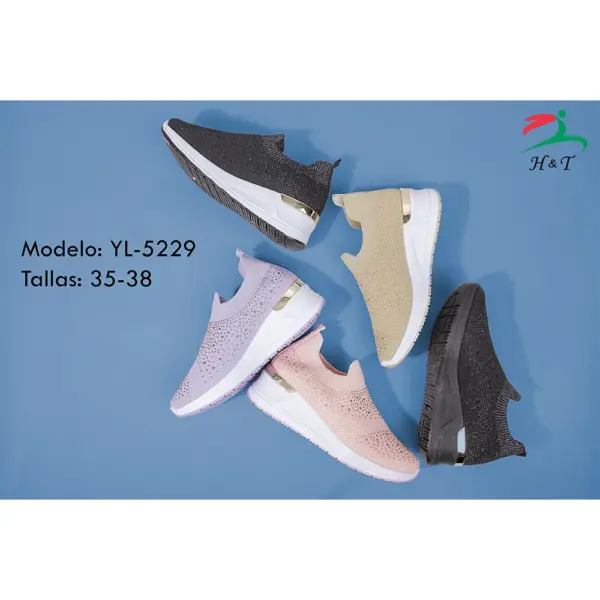 Tenis de Plataforma Tejidos - Mujer/YL-5229 - Image 6
