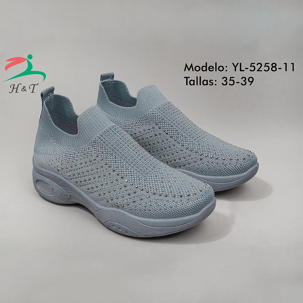 Calzado Tenis Slip-On Brillantes Cómodos Brillitos Mujer/YL-5258 - Image 13