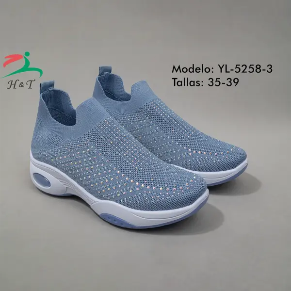 Tenis Slip-On Brillantes - Mujer/YL-5258