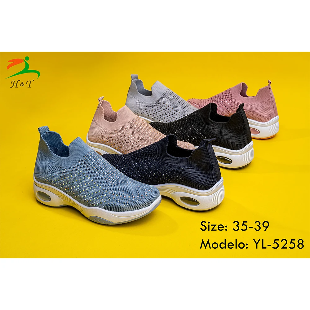 Calzado Tenis Slip-On Brillantes Cómodos Brillitos Mujer/YL-5258 - Image 2