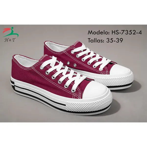 Zapatillas Lona Corte Clásico/HS-7352 - Image 8