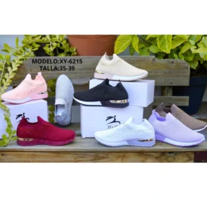 Calzado Tenis Tejido Plataforma Goma Mujer/XY-6215